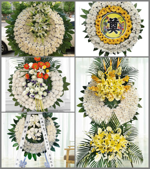 陕西安康市镇坪县城关镇花圈速递